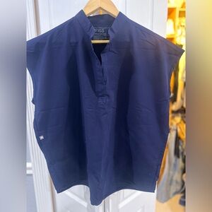 Figs Navy Blue Rafaela shirt